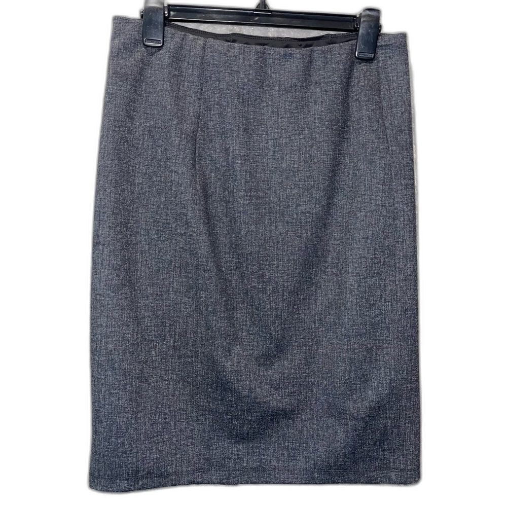 Liverpool Los Angeles Grey Tweed Pencil Skirt Career Work Office Business Size 8